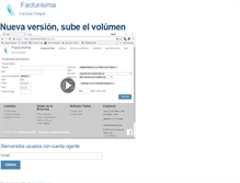 Tablet Screenshot of facturisima.net
